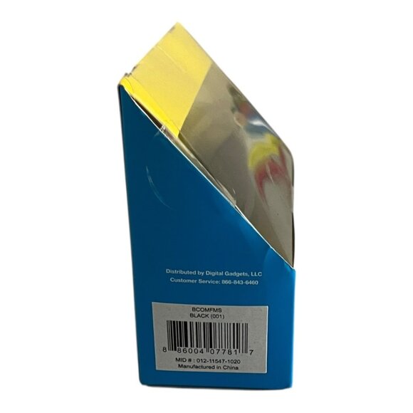 Digital Basics Fabric Air Mouse Wireless USB Plug & Play Ergonomic PC Mac Black - Picture 5 of 5